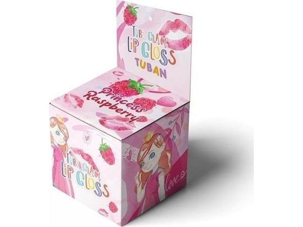 TUBAN Tubi Glam lipgloss, bringebær
