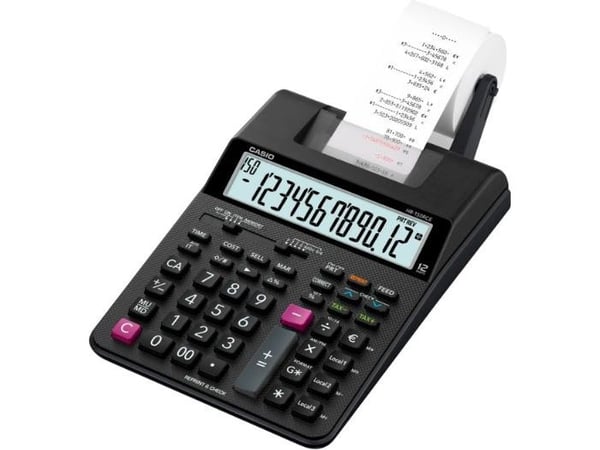 Casio DR-420RE - Utskriftskalkulator - VFD - 12 sifre - AC-adapter, minnereservebatteri