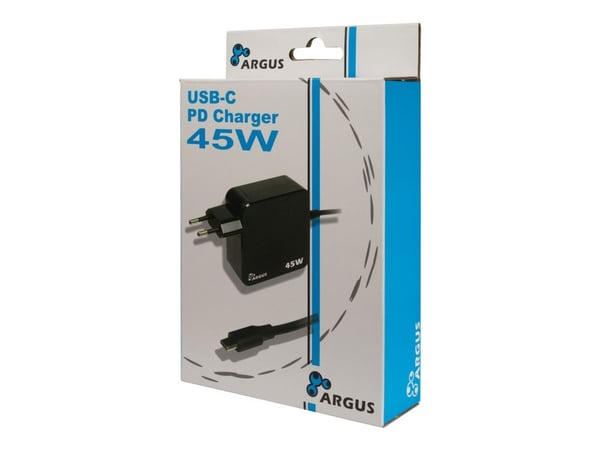 Inter-Tech PD-2045, Sisätila, AC, 20 V, Musta