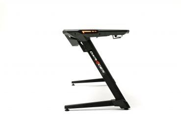 DXRacer MASTER LED, Rak, Rektangulär form, Spela, Svart, Z-ben, Svart, Röd