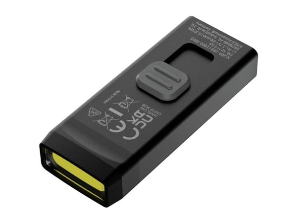 Ansmann KL80R, Nøkkelringslommelykt, Sort, Aluminium, Knapper, IPX3, COB LED