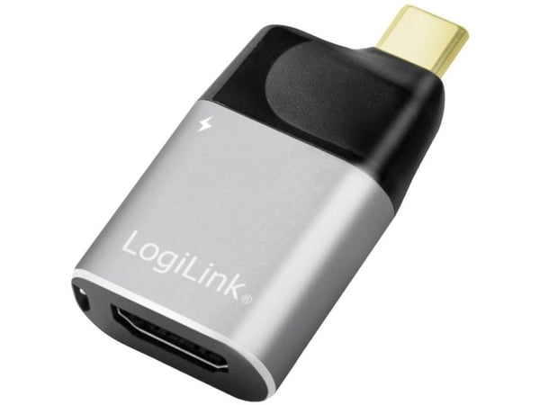 LogiLink CUA0203, USB Type-C, HDMI Typ A (standardi), Hankoppling, Honkoppling, Rak, Rak, Rak