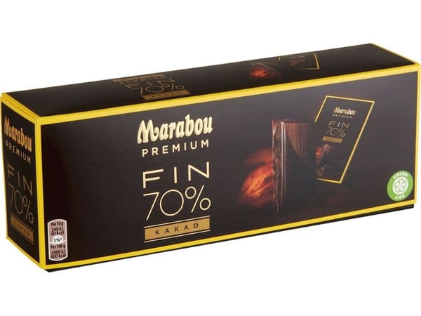 Marabou Premium Dark 70% choklad 10 g - (21 st.) Marabou Premium Dark 70% choklad 10 g - (21 st.)