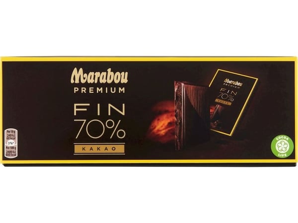 Marabou Premium Dark 70% choklad 10 g - (21 st.)