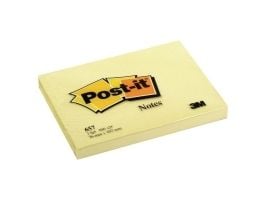 3M 7100290168, Rektangel, Gult, 76 mm, 102 mm, 100 ark