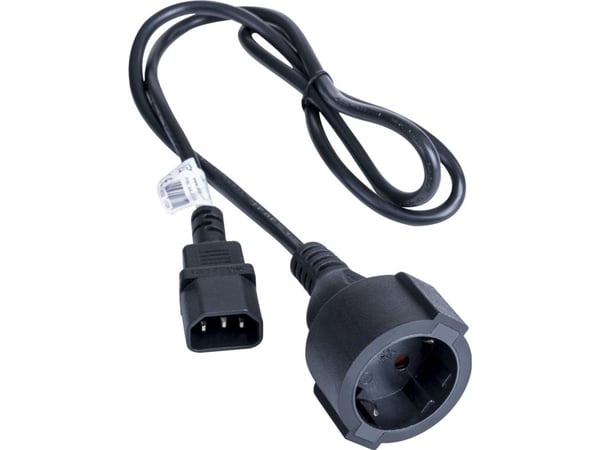 Akyga AK-PC-13A - Johdinsarja - CEE 7/3 til IEC 60320 C14 10 A - 250 V - 10 A - 1 m - lajitelma