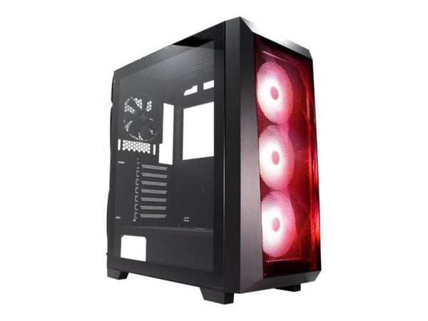 Xilence Performance A + X712.RGB - Mid tower - ATX - sidepanel med vindu (herdet glass) - ingen strømforsyning (ATX) - svart