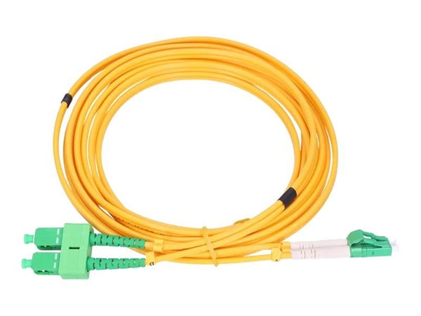 Extralink - Koblingskabel - SC/APC-enkeltmodus (hann) til LC/APC-enkeltmodus (hann) - 1.5 m - 3 mm - fiberoptisk - dupleks - 9 / 125 micron - G.657.A1
