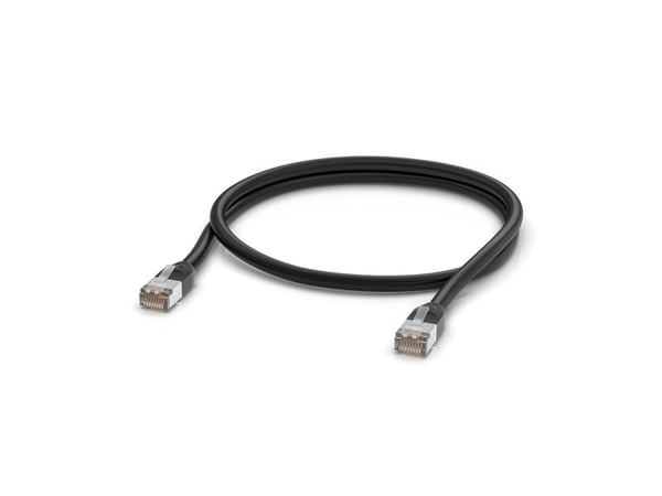Ubiquiti UISP - Koblingskabel - RJ-45 (hann) til RJ-45 (hann) - 1 m - 6 mm - STP - CAT 5/5e - formstøpt, utendørs, robust - svart