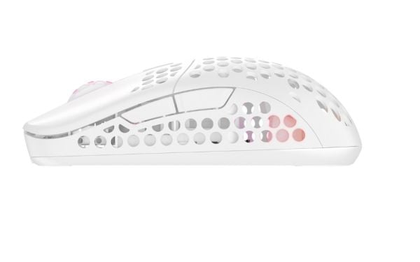 Xtrfy M42 - Mus - optisk - trådløs - 2.4 GHz - USB trådløs mottaker - hvit