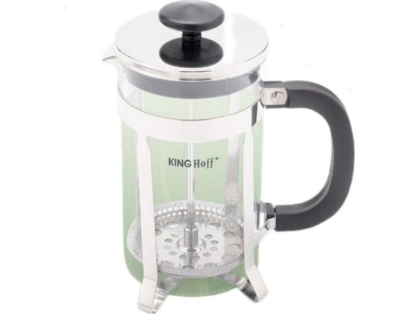 KingHoff Kinghoff Kaffe/Tekoker Med Trykk 0,6 L Kh-4837