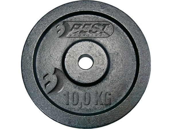 Best Sporting vekter støpejern svart 10 kg, Ø 30 mm