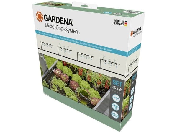 Gardena Micro-Drip-System Set Höjdad bädd/Bädd (35 växter)