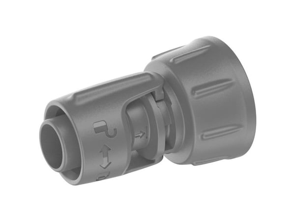 Gardena 13222-20, Vannkrankontakt, 1/2", Plast, Sort