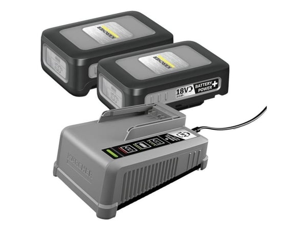 Kärcher Professional Starter Kit Battery Power+ 18/30 V - verktøysbatteri og lader 18 V 3 Ah litium