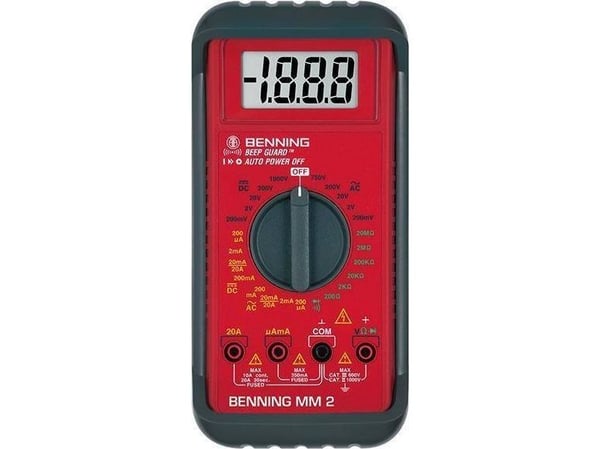 Benning 044028 digital hånd-multimeter CAT III 600 V (antall): 2000
