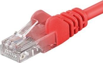PremiumCord SPUTP002R, 0,25 m, Cat5e, U/UTP (UTP), RJ-45, RJ-45, Rød