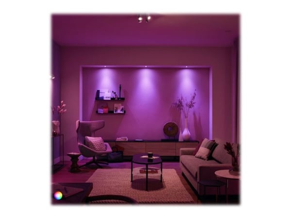 Philips Hue White and Color Ambiance - LED-lyspære - GU10 - 5 W (ekvivalent 35 W) - klasse G - 16 millioner farger - 2000-6500 K (en pakke 3)