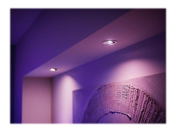 Philips Hue White and Color Ambiance - LED-lyspære - GU10 - 5 W (ekvivalent 35 W) - klasse G - 16 millioner farger - 2000-6500 K (en pakke 3)