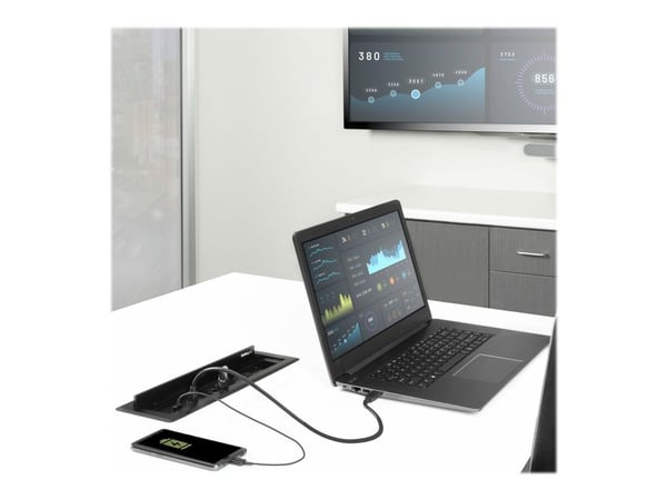 StarTech.com Dual-Module Conference Table Connectivity Box-Customizable - Monteringsplatta - svart