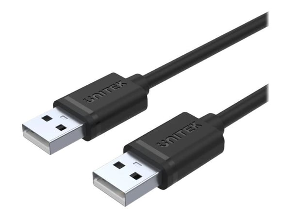 Unitek Y-C442GBK - USB-kabel - USB (hann) til USB (hann) - USB 2.0 - 1.5 m - svart