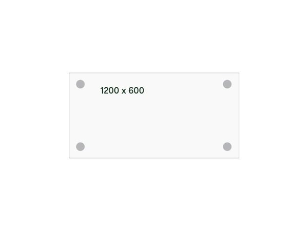 Skrivebord DNA, Hvid 1200x600mm I-ben/Alugrå