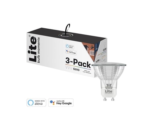 Lite Bulb Moments GU10 4,5W 2700-6500K Full Function Spot 3 pakke