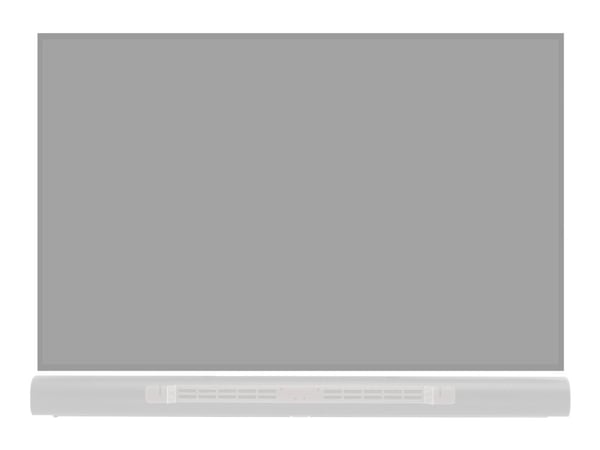 Flexson SAR-WM - Monteringssett (veggmontering) - for soundbar - høykvalitets stål - hvit - for Sonos Arc