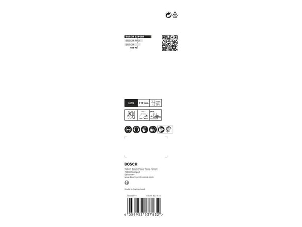Bosch Expert Wood 2-puoleinen puhdas - pistosahanteräsarja - vanerille, massiivipuulle - 3 kpl - T-varsi - pituus: 117 mm
