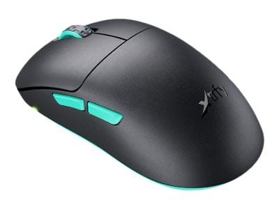 Xtrfy M8 - Mus - optisk - 5 knappar - trådlös - 2.4 GHz - trådlös USB-mottagare - svart