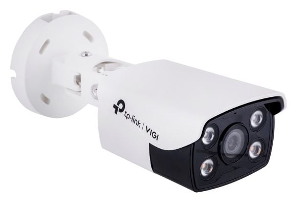 TP-Link VIGI C340, IP-sikkerhetskamera, Utendørs, Koblet med ledninger (ikke trådløs), Tak/vegg/stang, Sort, Hvit, Kule (form)