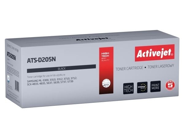Tonerkassett - Activejet ATS-D205N, Svart