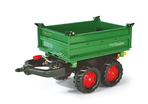 rolly toys rollyMega Trailer, Lekesemitrailer, 3 år, Sort, Grønn
