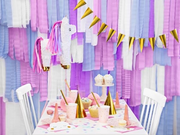 PartyDeco CZAP6-019, Party hat, Kulta, 6 kpl, Syntymäpäivä, 160 mm, 10 cm