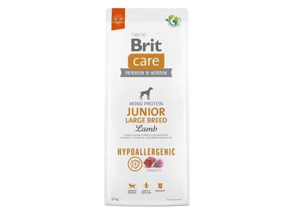 Brit Care Dog Hypoallergenic Junior Large Breed, Lamb, 12 kg