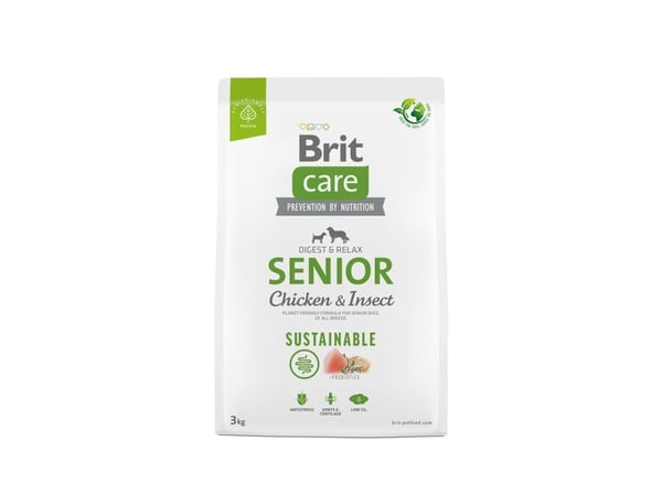 Brit Care hundemat Senior Chicken Insect 3 kg