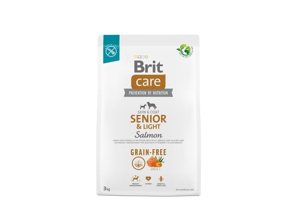 Brit BRIT CARE Grain-free Senior & Light Laks 3 kg