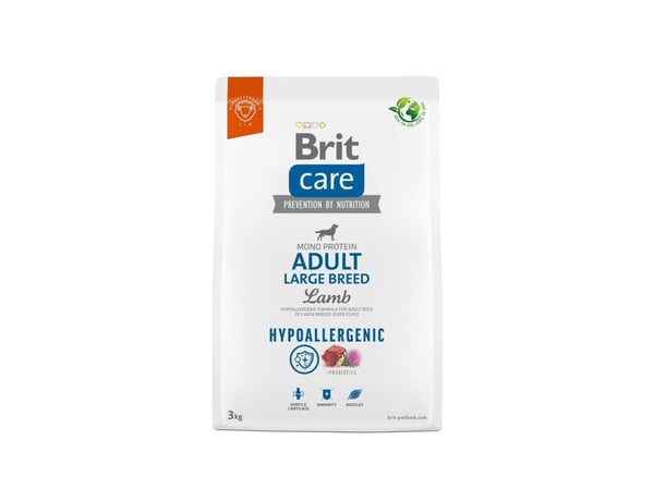 BRIT Care Hypoallergenic Adult Large Breed Lamb - kuivaruoka koirille - 3 kg