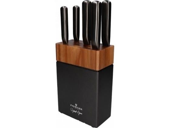 Zwieger Darque 5 knivar i Acacia Block