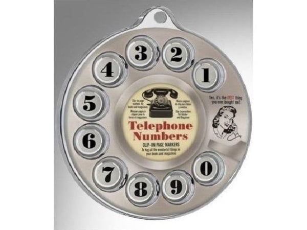 Telefonfaner – bokmerker 0-9