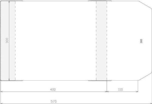 Stapel omslag/innbinding justerbar 300x510 mm (50 stk)