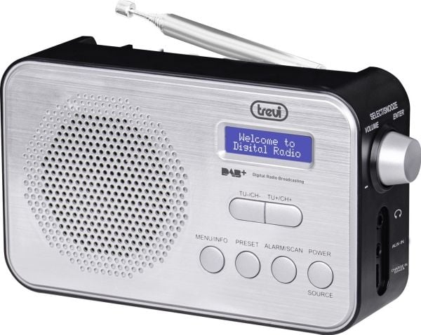 Trevi DAB 7F92 R, Bærbar, Digitalt, DAB, DAB+, FM, 87,5 - 108 MHz, 174.928 - 239.2 MHz, LCD