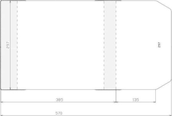 Stabel Justerbart deksel 297x520mm (50 stk) Stabel Justerbart deksel 297x520mm (50 stk)