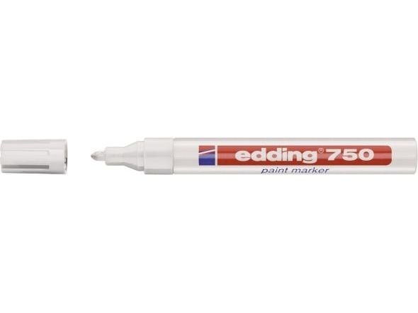 edding 750 paint - Markør - permanent - hvit - fargeblekk - 2-4 mm