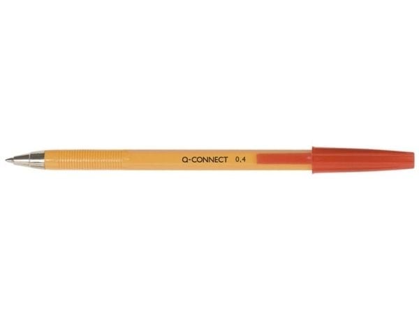 Q-CONNECT KF34048, Klips, Tynn spiss, Gjenfyllbar, Rød, 20 stykker, Fint