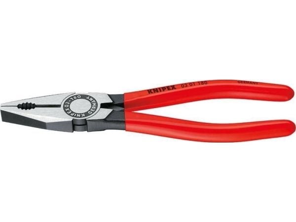 Knipex 03 01 140, Kombinasjonstang, 1 cm, Stål, Plast, Rød, 140 mm