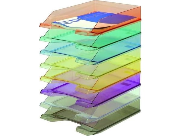 Donau dokumenthållare Donau standard i transparenta färger, orange