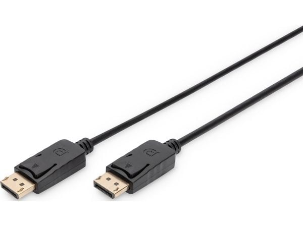 ASSMANN - DisplayPort-kaapeli - DisplayPort (uros) - DVI-D (uros) - 5 m - muotoiltu, sormiruuvit - musta