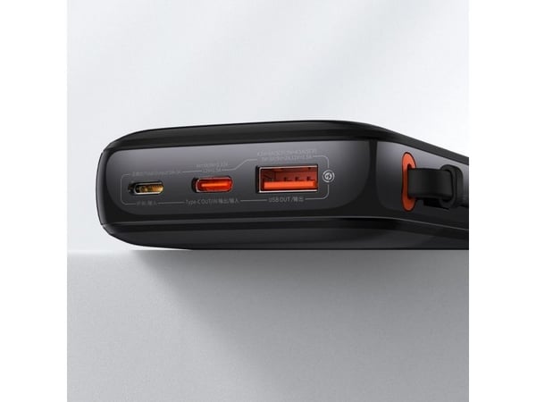 Baseus PPQD060101, 10000 mAh, Litium polymeeri (LiPo), Power Delivery, Quick Charge 2.0, Quick Charge 3.0, musta