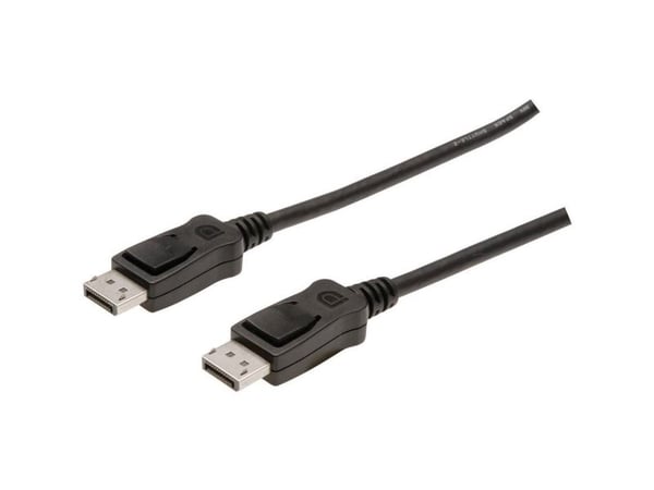 ASSMANN - DisplayPort-kaapeli - DisplayPort (uros) - DVI-D (uros) - 5 m - muotoiltu, sormiruuvit - musta